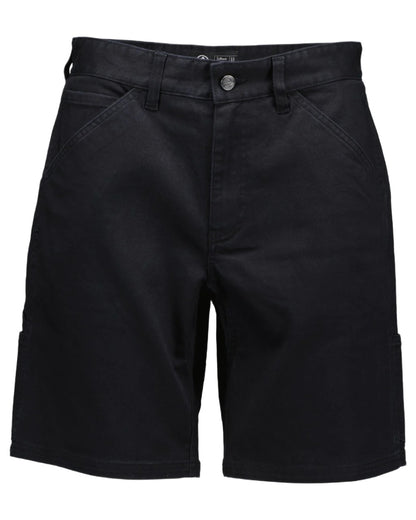 Black coloured Swanndri Mens Glenbrook V3 Work Shorts on white background 