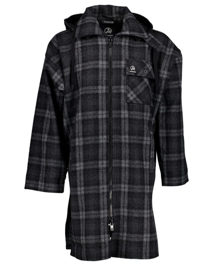Edwards Check Coloured Swanndri Mens Mosgiel Wool Bushshirt with Zip-up Front on white background 