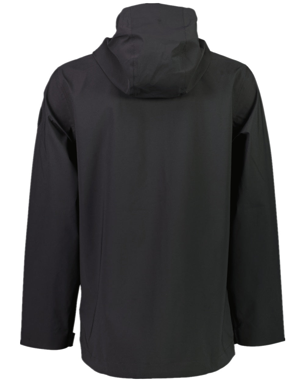 Black Coloured Swanndri Mens Swanson Rain Jacket on white background 