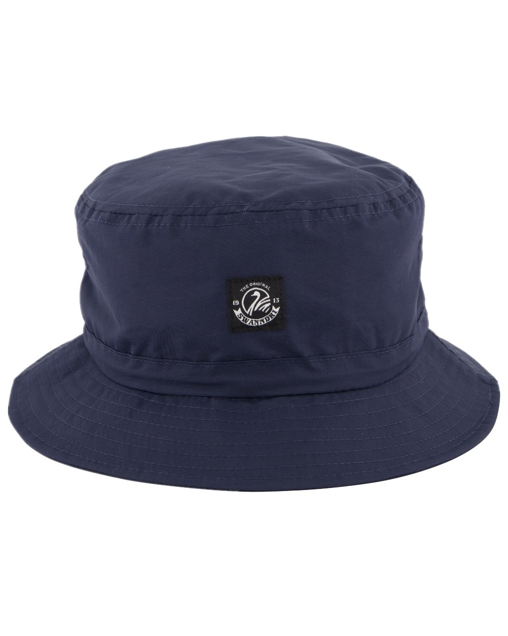 Navy Coloured Swanndri Murrays Bay V2 Bucket Hat on white background 