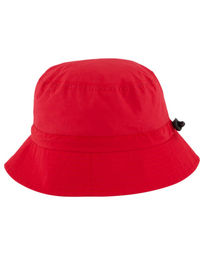 Watermelon coloured Swanndri Murrays Bay V3 Bucket Hat on white background 
