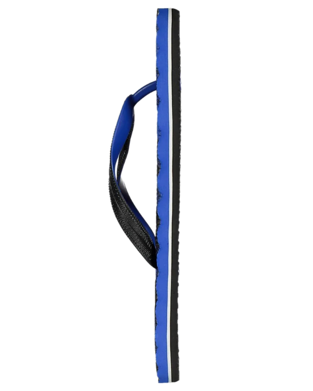 Blue Black Check Coloured Swanndri Swanndal Jandal on white background 