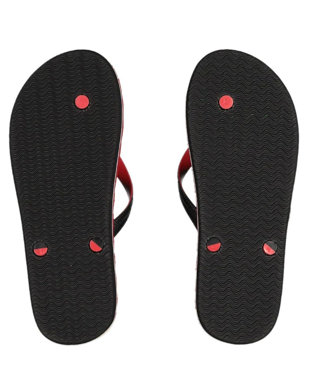Red Black Check Coloured Swanndri Swanndal Jandal on white background 