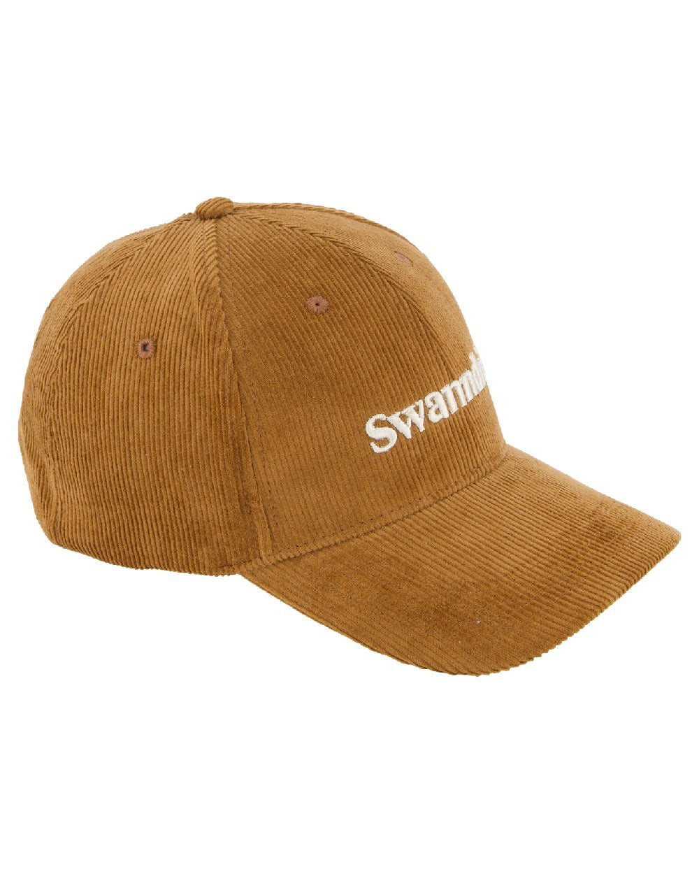 Nutshell Taupe Coloured Swanndri Swanni Corduroy Cap on white background 