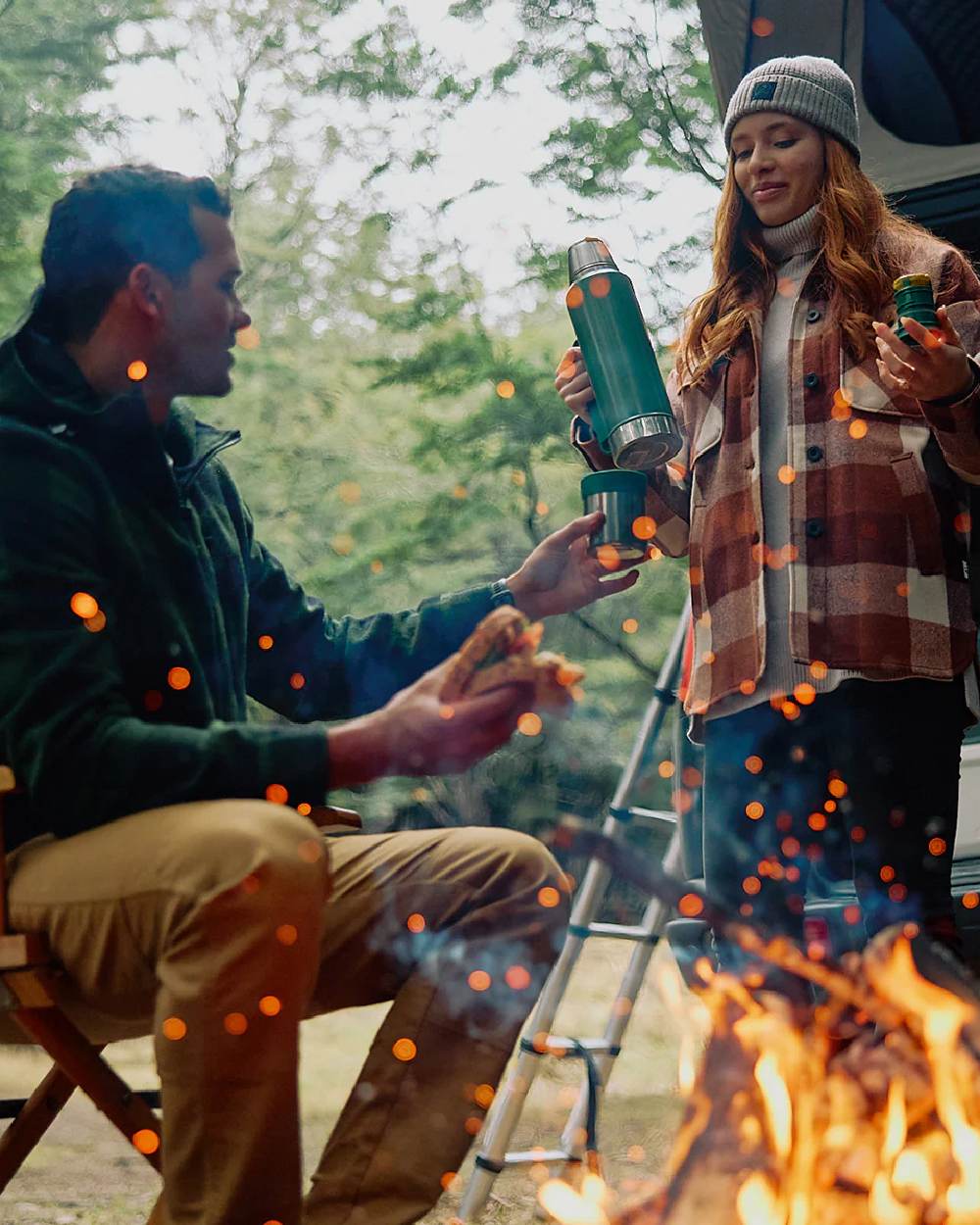 Chelsea Check Coloured Swanndri Womens Anchorage V2 Wool Shirt Jacket on outdoor background 