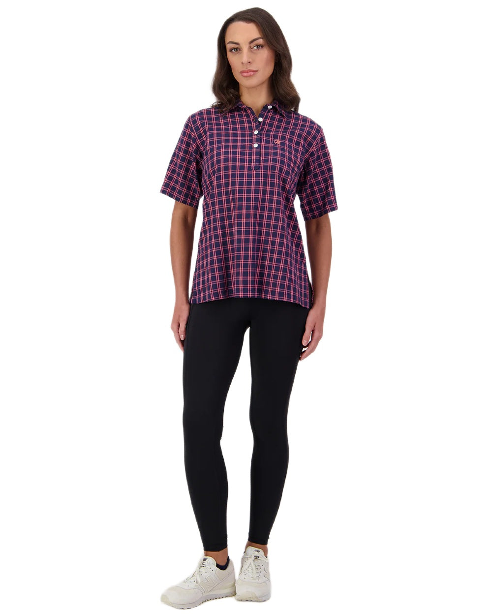 Black coloured Swanndri Womens High Rock Lite Leggings on white background 