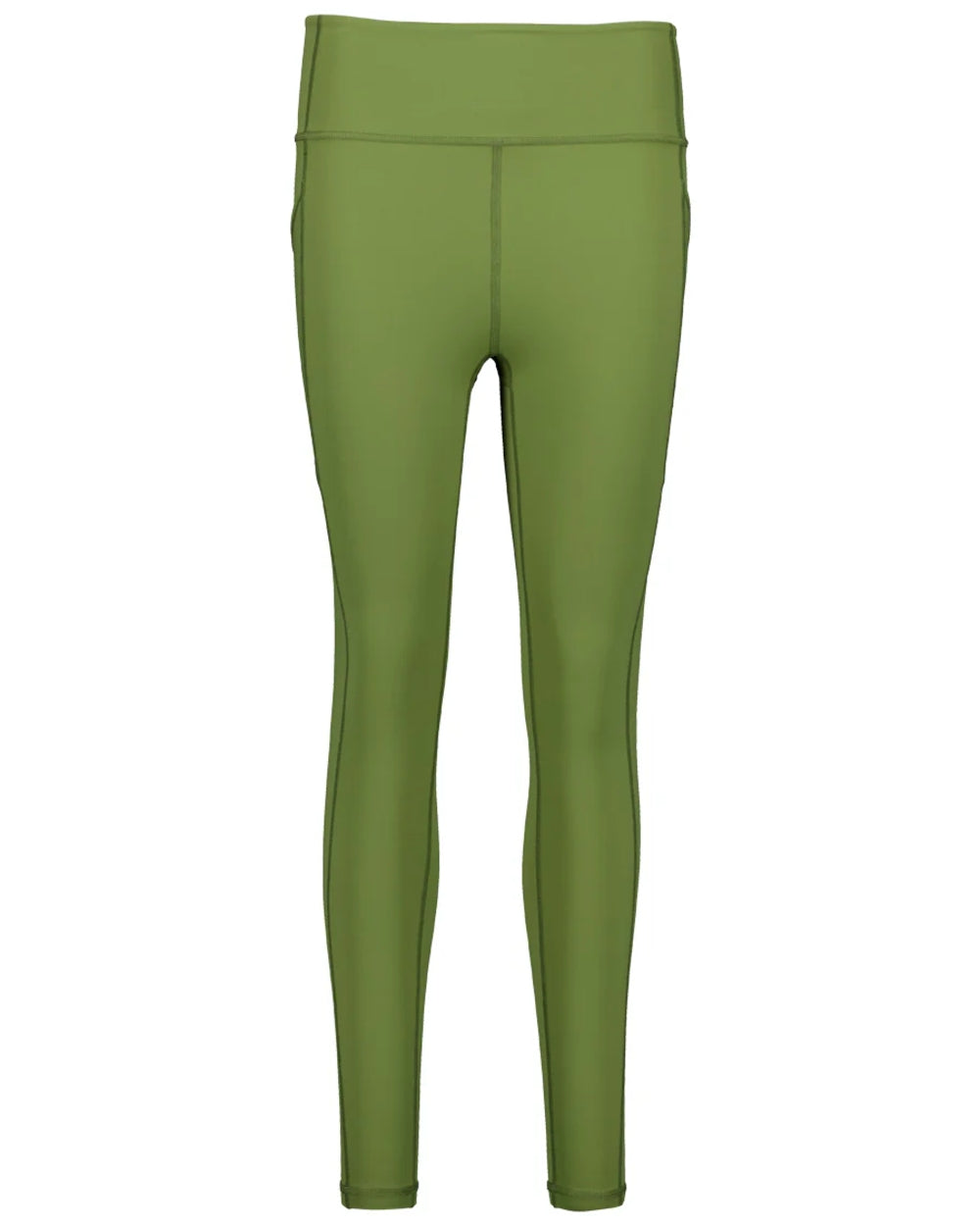 Clover coloured Swanndri Womens High Rock Lite Leggings on white background 