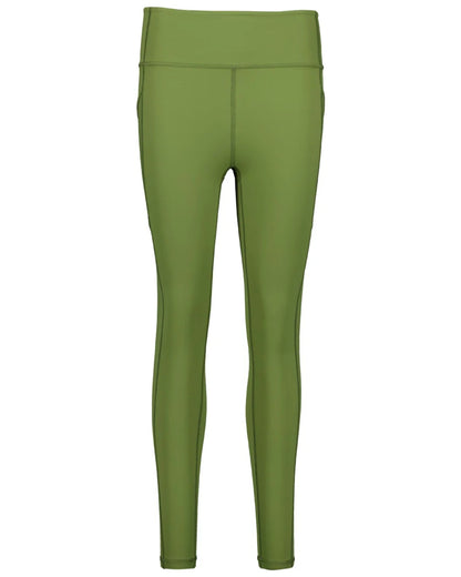 Clover coloured Swanndri Womens High Rock Lite Leggings on white background 