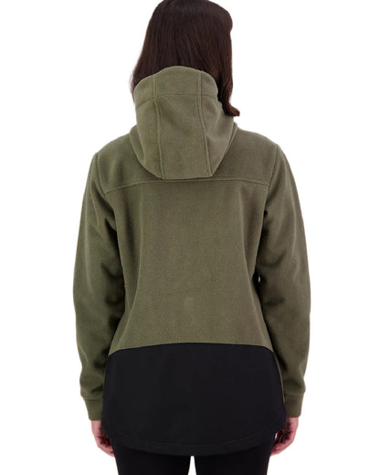 Forest Coloured Swanndri Womens High Rock Stormshield Jacket on white background 