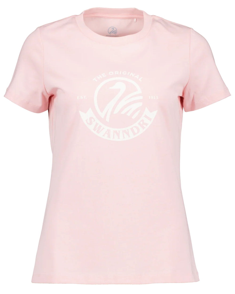 Marshmallow White coloured Swanndri Womens Original V3 T-Shirt on white background 
