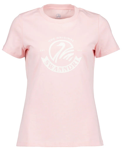 Marshmallow White coloured Swanndri Womens Original V3 T-Shirt on white background 