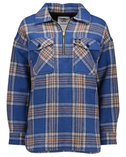 Eastcoast Check Coloured Swanndri Womens Ranger Wool Bush Shirt on white background 