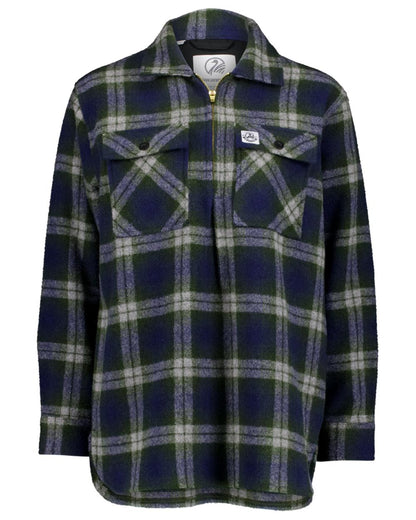 Thornton Check Coloured Swanndri Womens Ranger Wool Bush Shirt on white background 