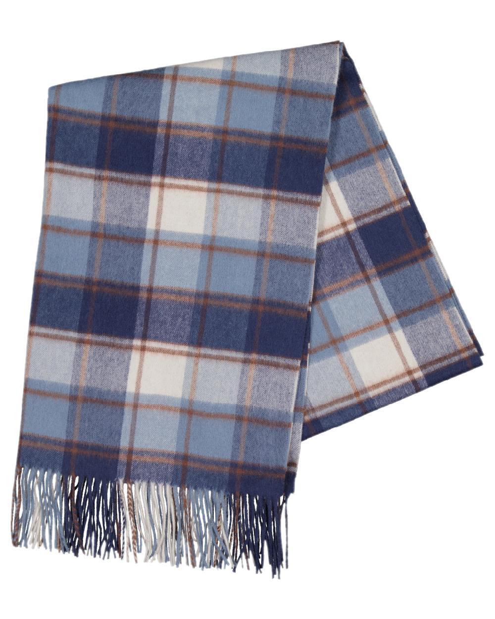 Fitzroy Check Coloured Swanndri Womens Wide Scarf on white background 