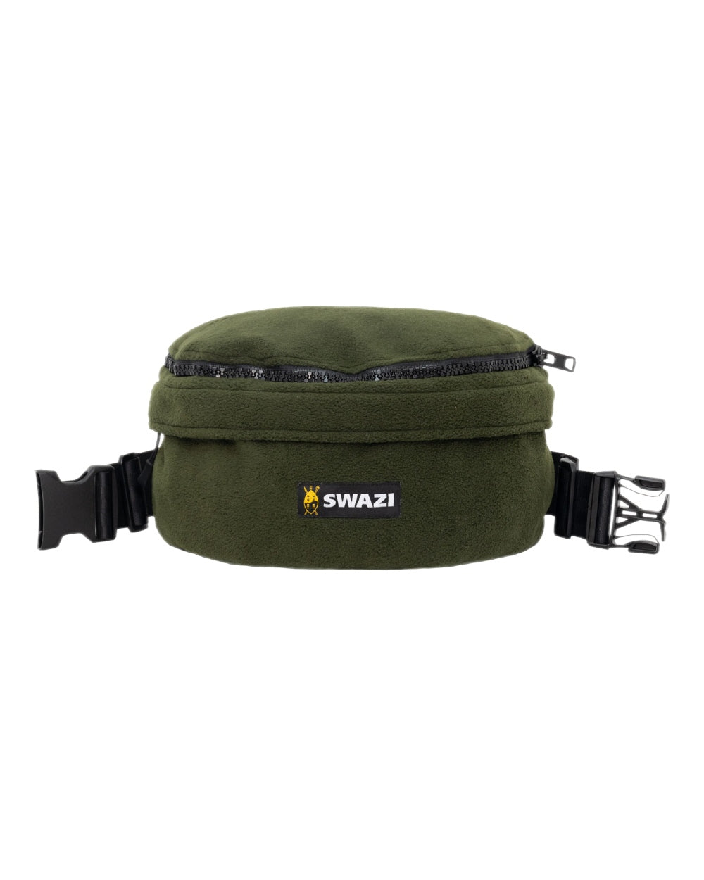 Olive Coloured Swazi Buffalo Bag on white background 