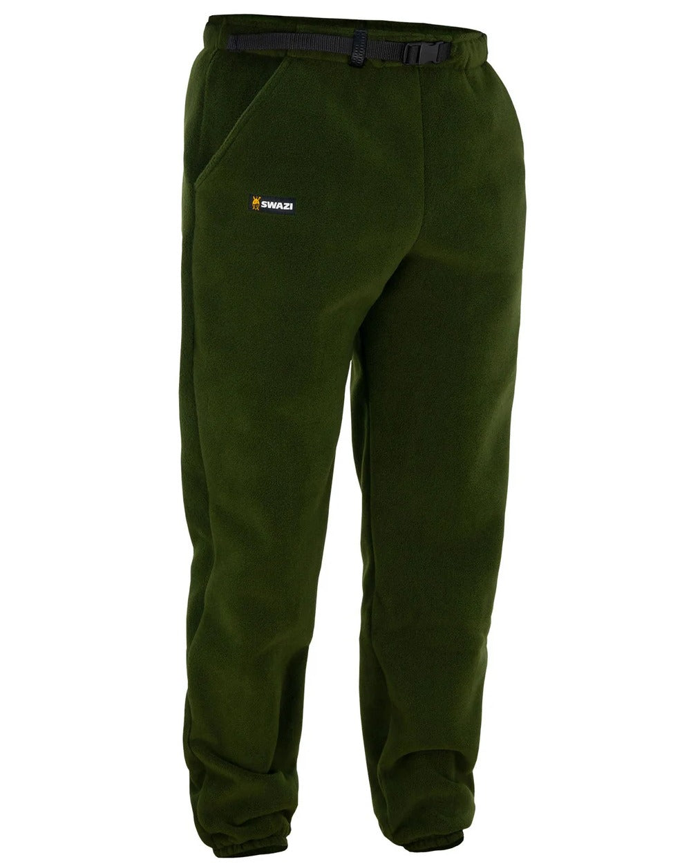 Olive coloured Swazi Bush Pants on white background 