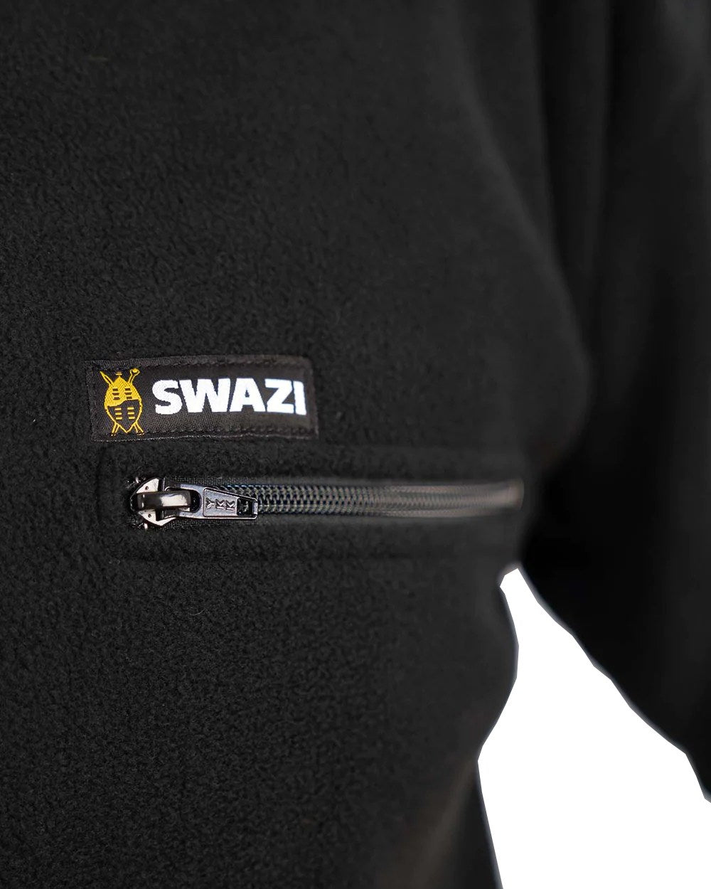 Black Coloured Swazi Bushmans Tee on white background 