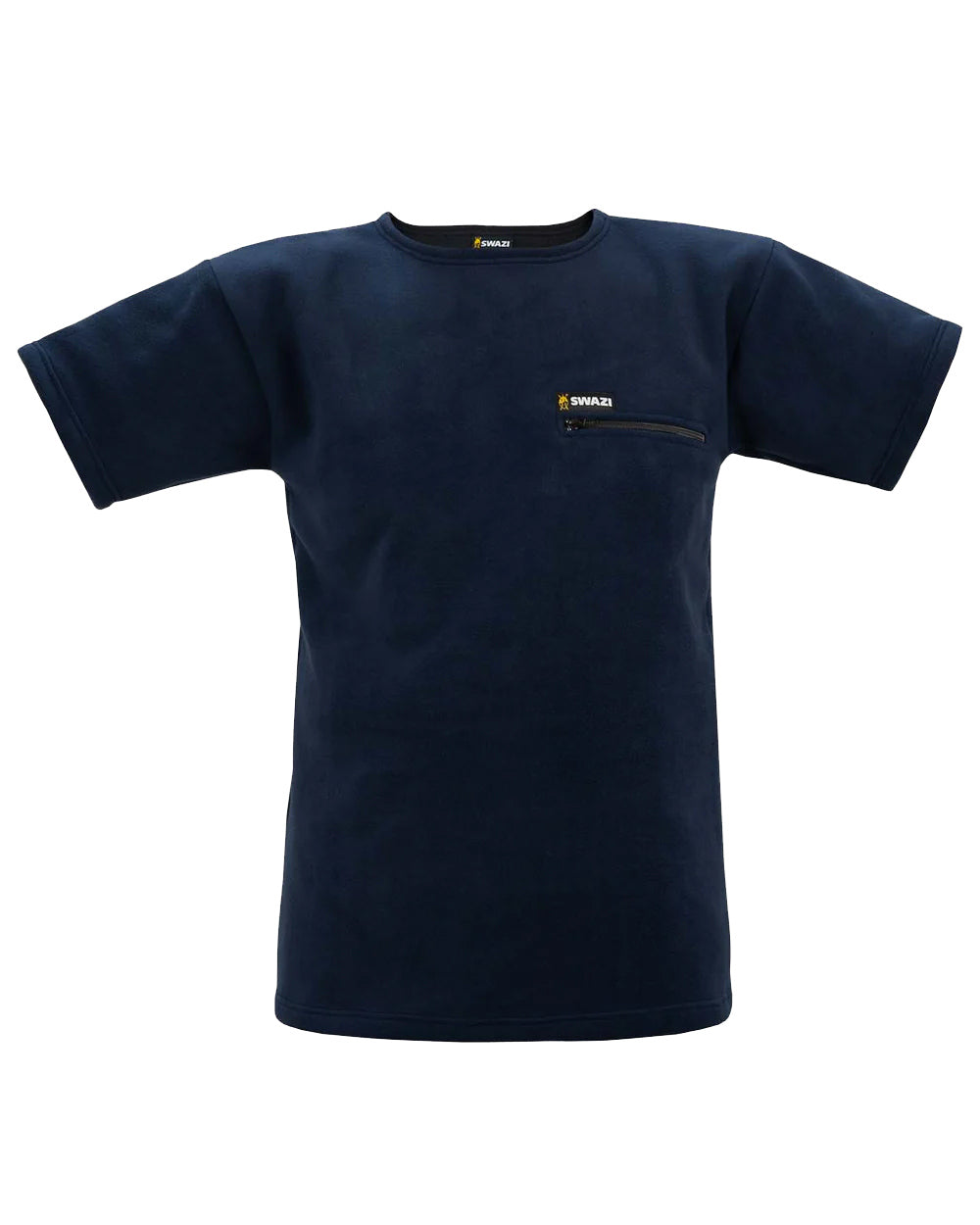 Navy Coloured Swazi Bushmans Tee on white background 