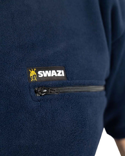 Navy Coloured Swazi Bushmans Tee on white background 