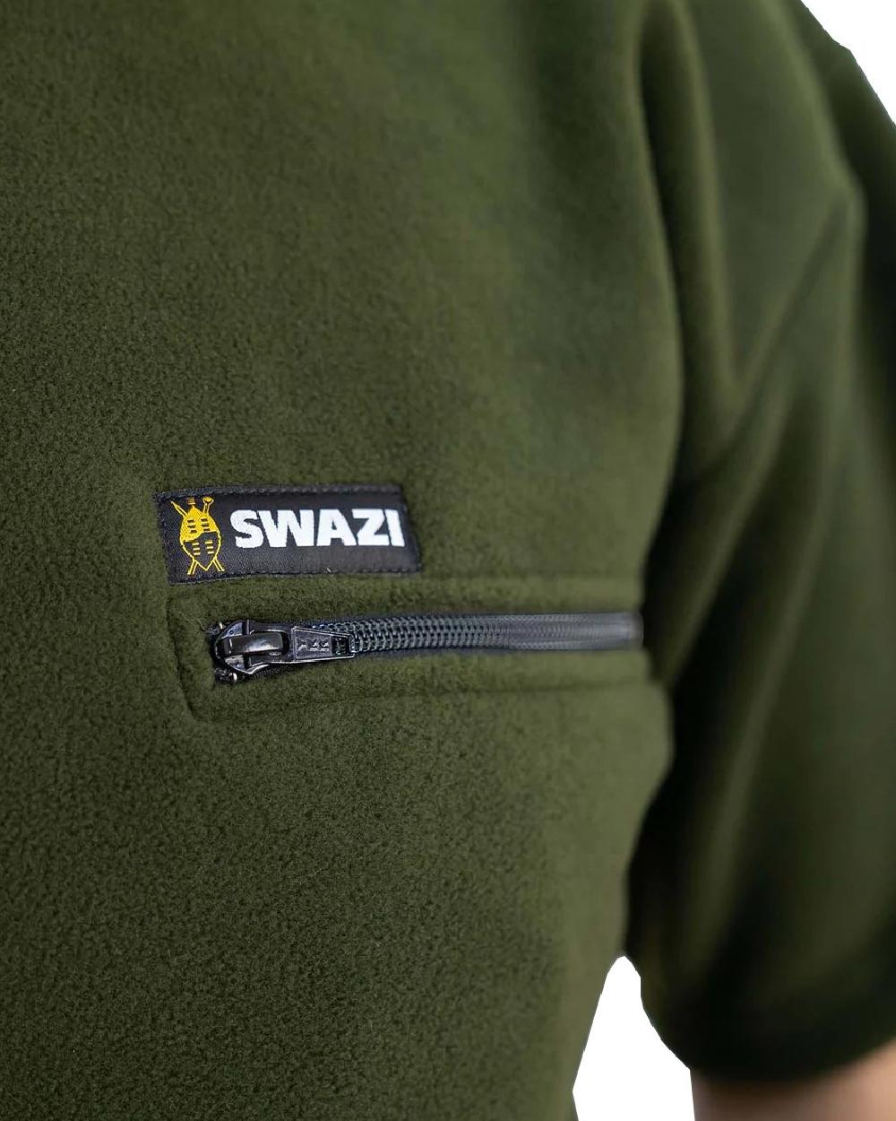Olive Coloured Swazi Bushmans Tee on white background 