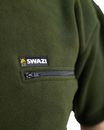 Olive Coloured Swazi Bushmans Tee on white background 