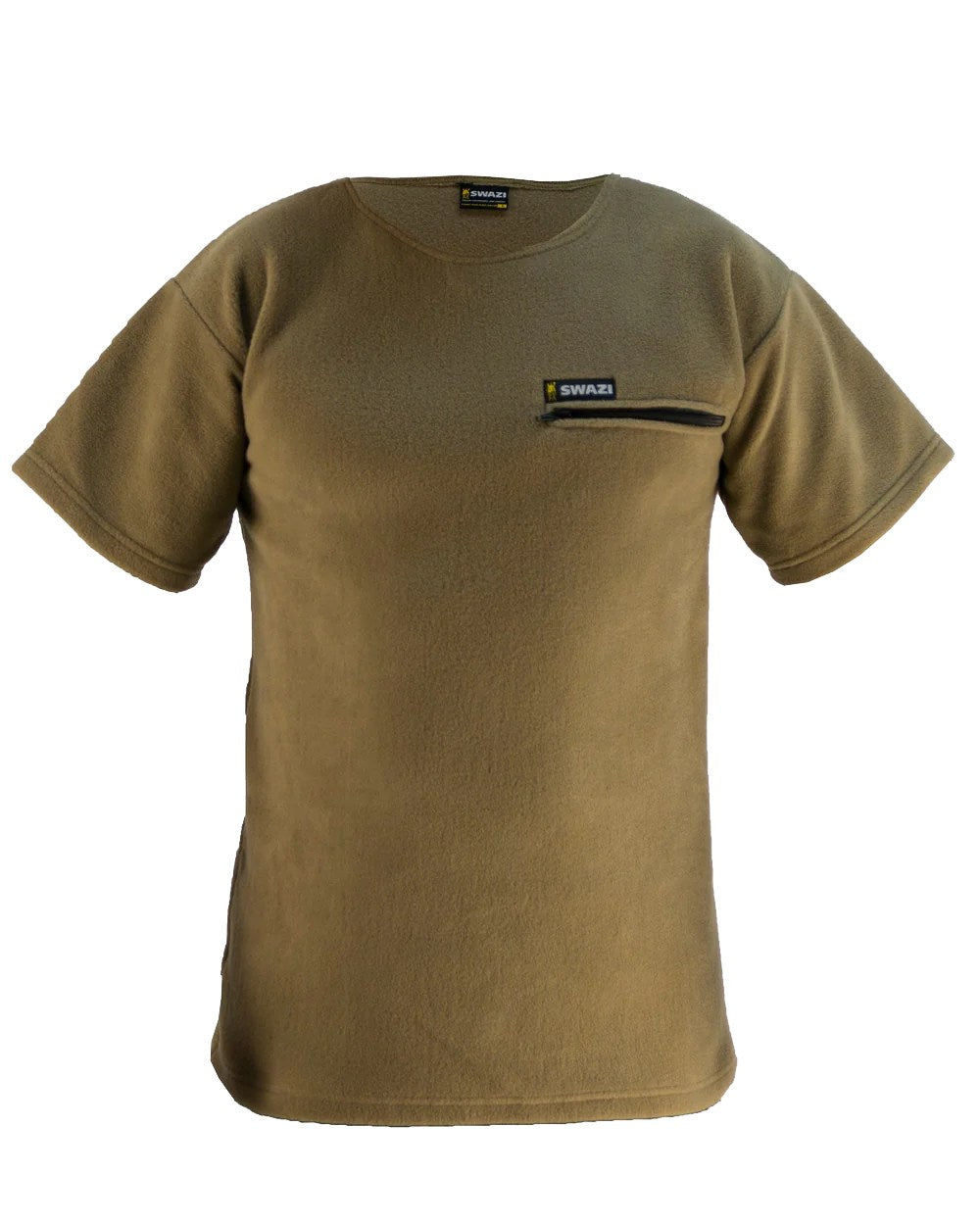 Tussock Coloured Swazi Bushmans Tee on white background 