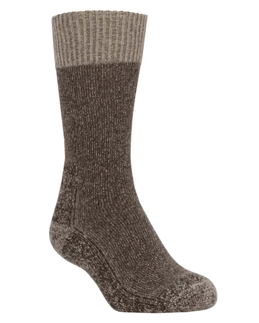 Wheat- Wet coloured Swazi Cabin Socks on white background 