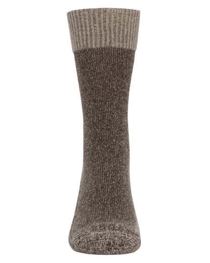 Wheat- Wet coloured Swazi Cabin Socks on white background 