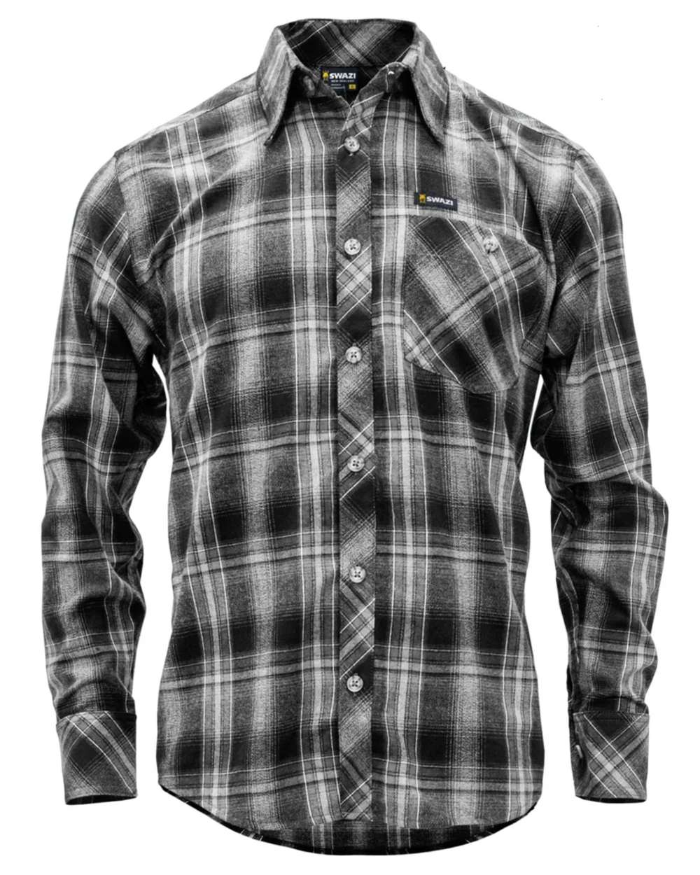 Granite coloured Swazi Grafter Shirt on white background 