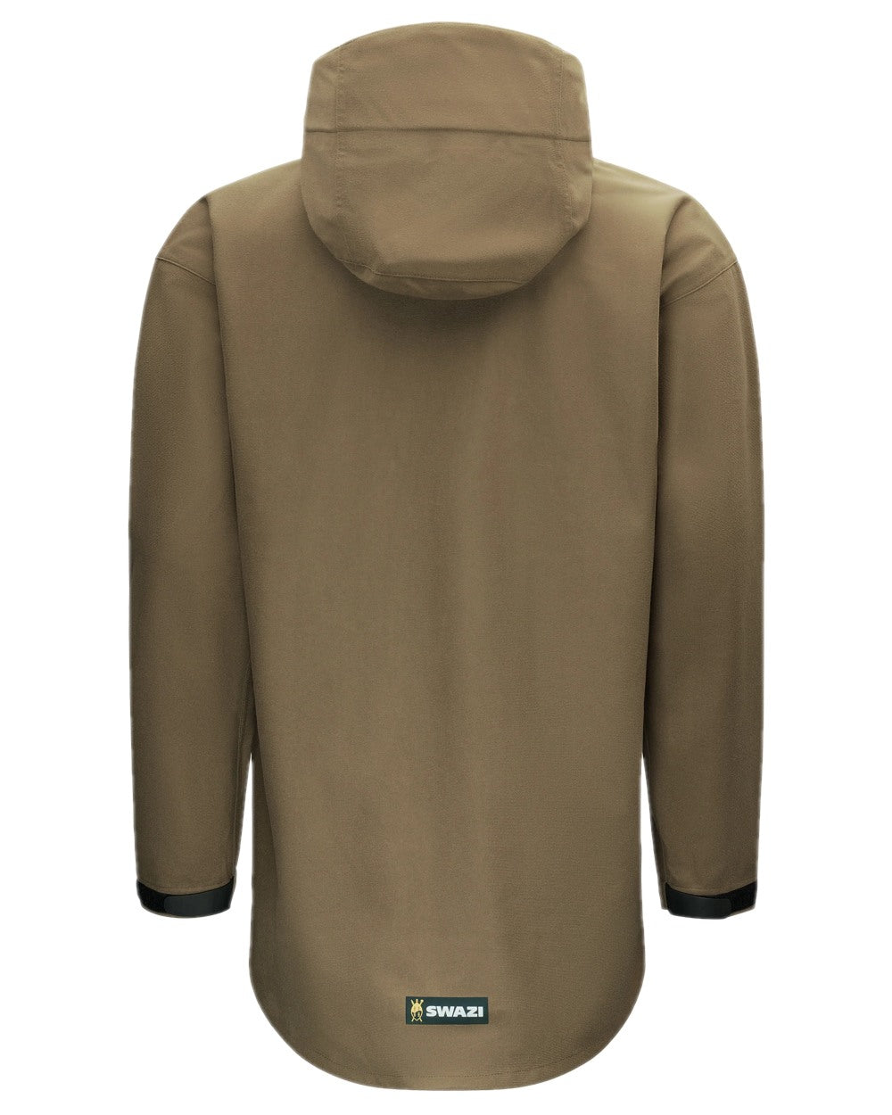 European Olive Coloured Swazi Kagoule Smock on white background 