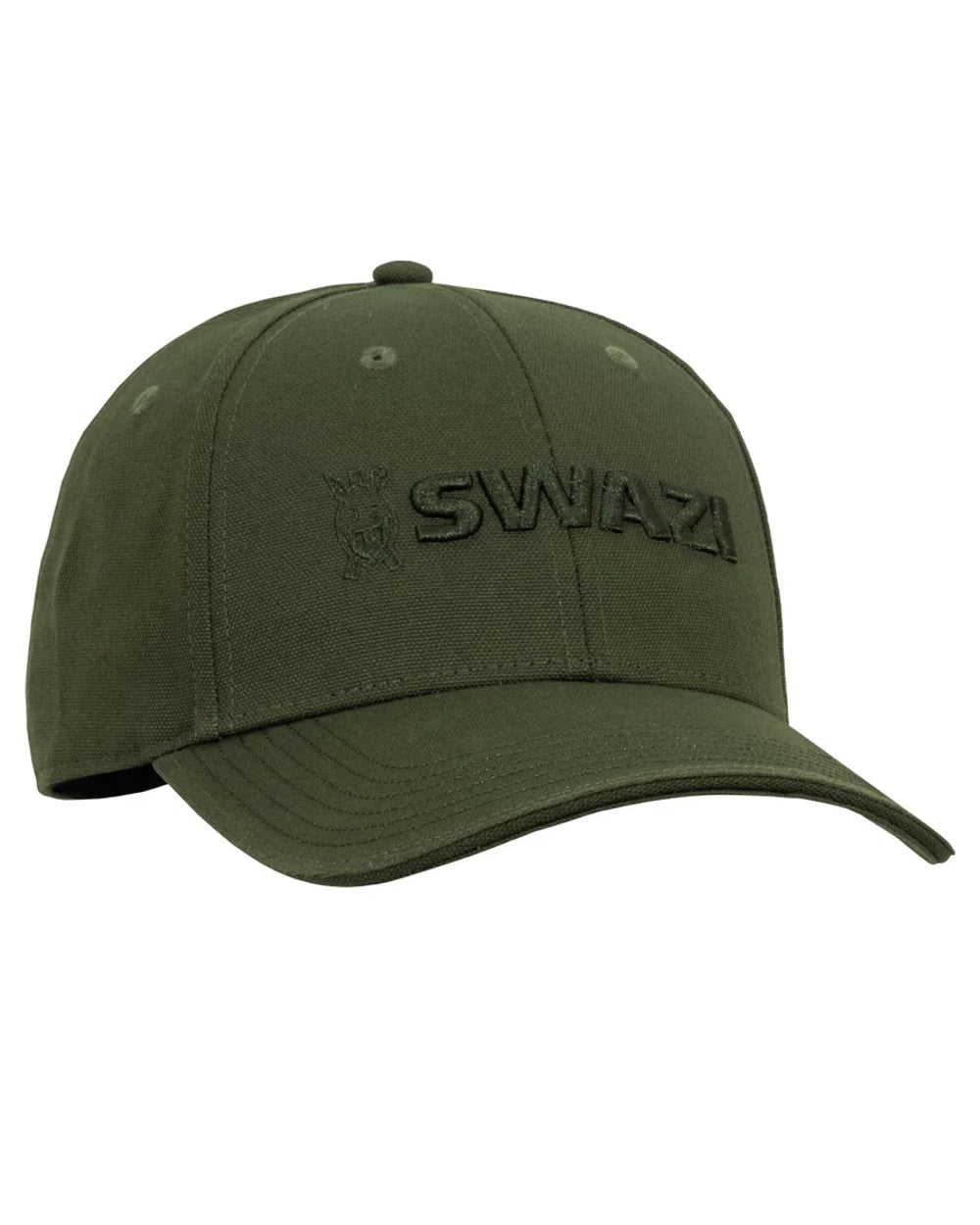 Olive coloured Swazi Legend Cap on white background 