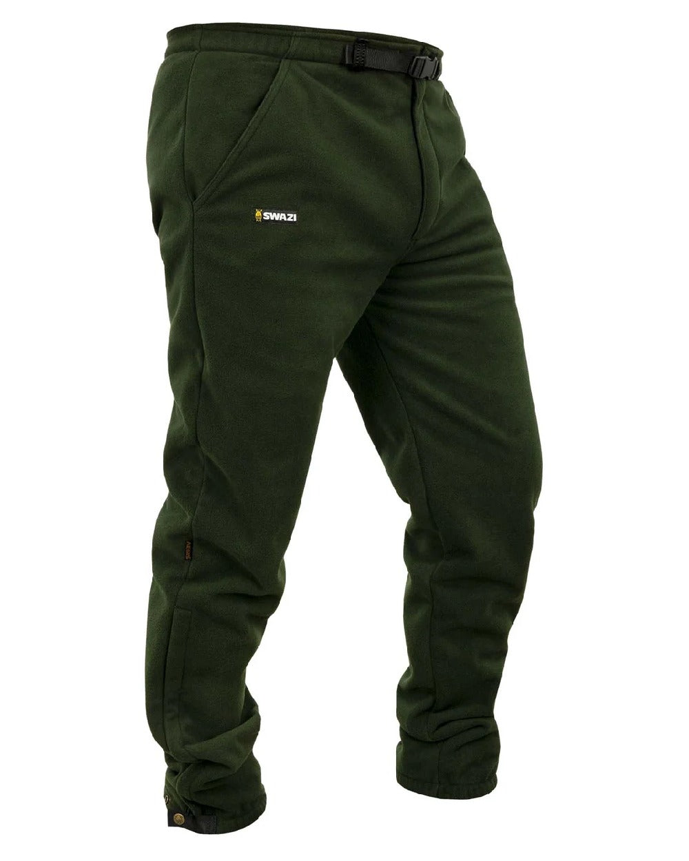 Olive Swazi Mens 4Wd Pants on white background 