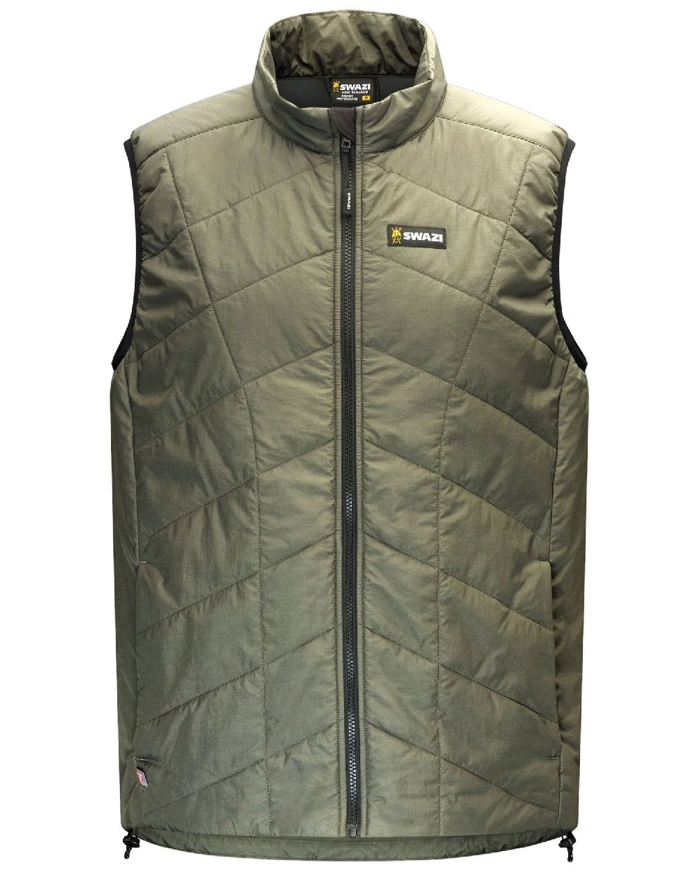Ranger Coloured Swazi Mens Chamois Lightweight Insulation Vest on white background 
