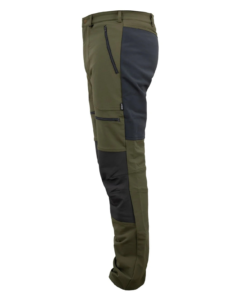 Gran Green coloured Swazi Mens Forest Pants on white background 