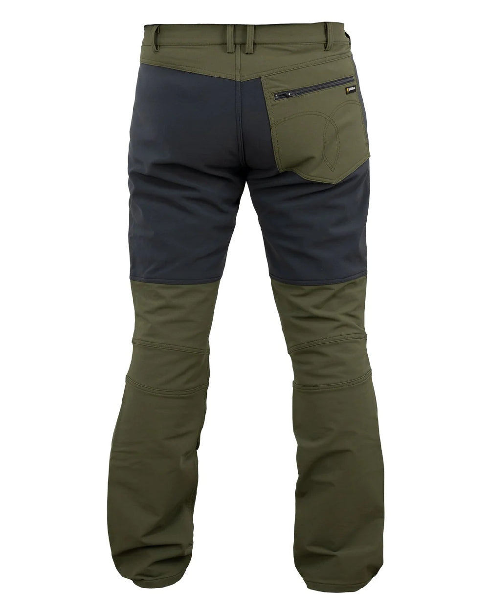 Gran Green coloured Swazi Mens Forest Pants on white background 