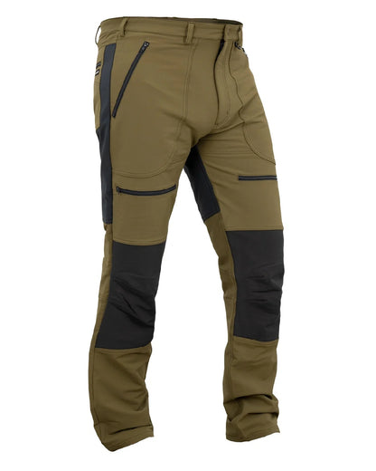 Tussock coloured Swazi Mens Forest Pants on white background 