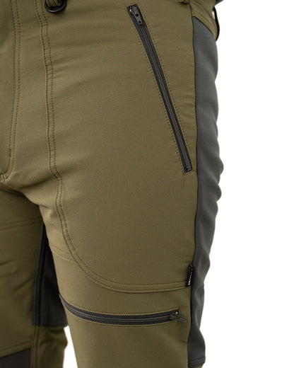 Tussock coloured Swazi Mens Forest Pants on white background 