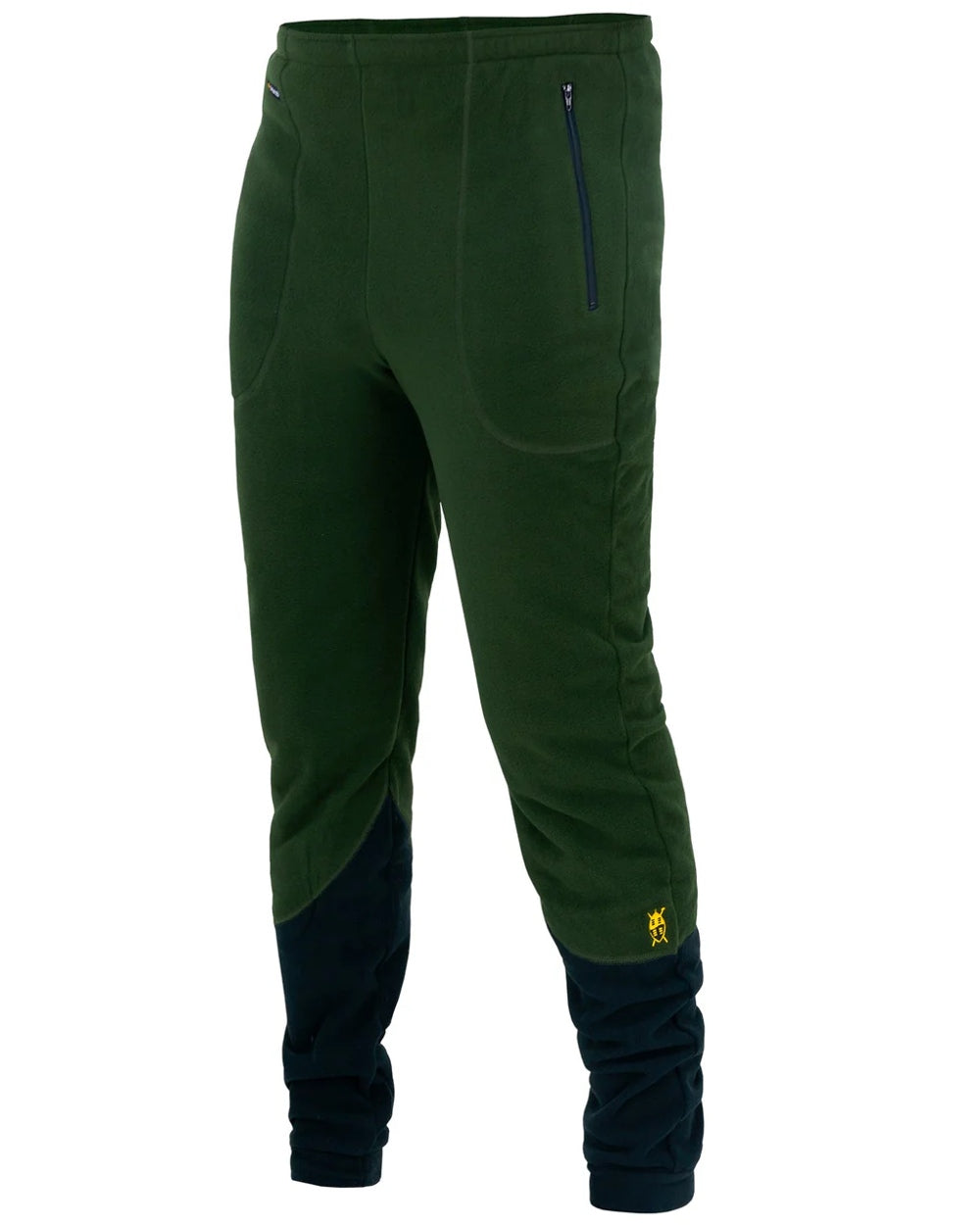 Olive Black coloured Swazi Mens Huttie Pants on white background 