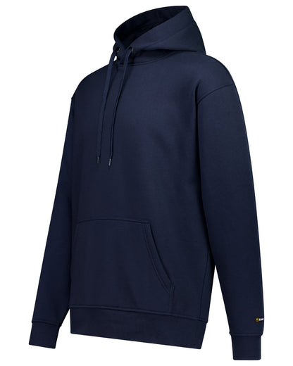 Midnight coloured Swazi Mens Larrikin Hoodie on white background 
