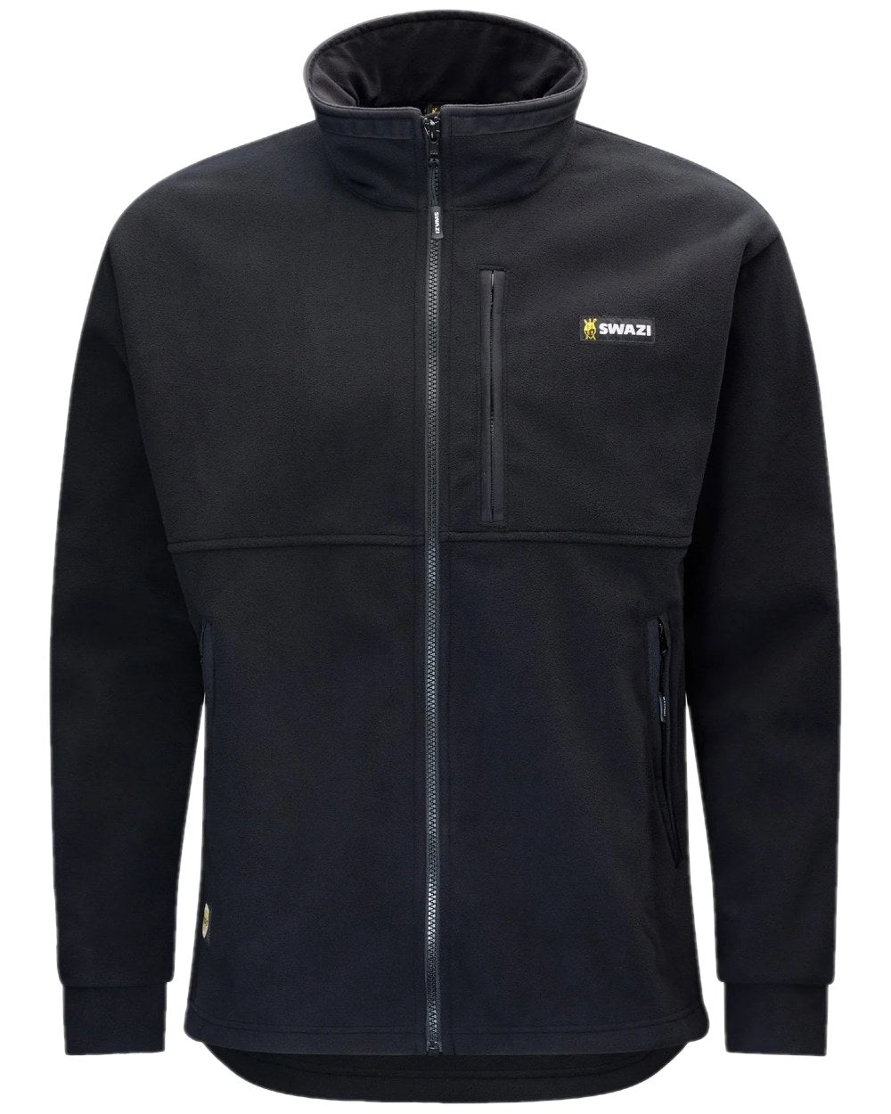 Black Coloured Swazi Mens Molesworth Jacket on white background 