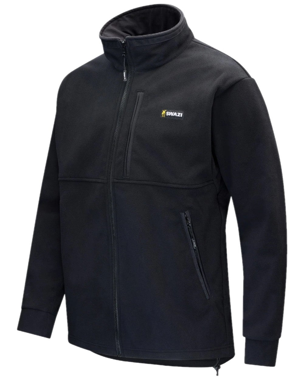 Black Coloured Swazi Mens Molesworth Jacket on white background 