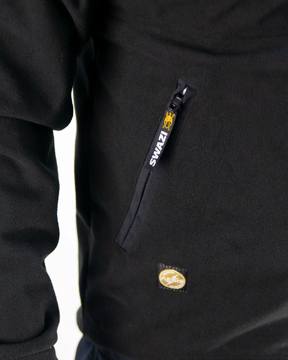 Black Coloured Swazi Mens Molesworth Jacket on white background 