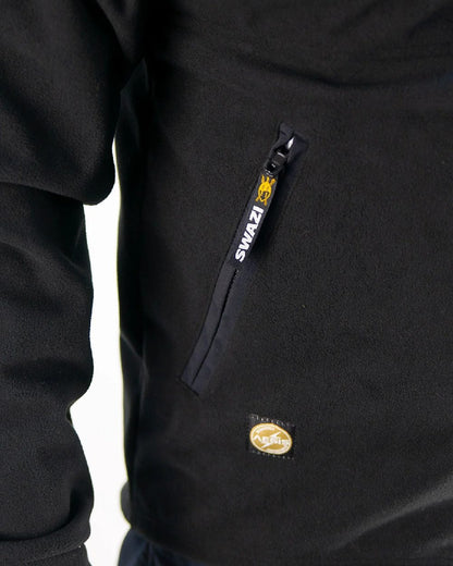 Black Coloured Swazi Mens Molesworth Jacket on white background 