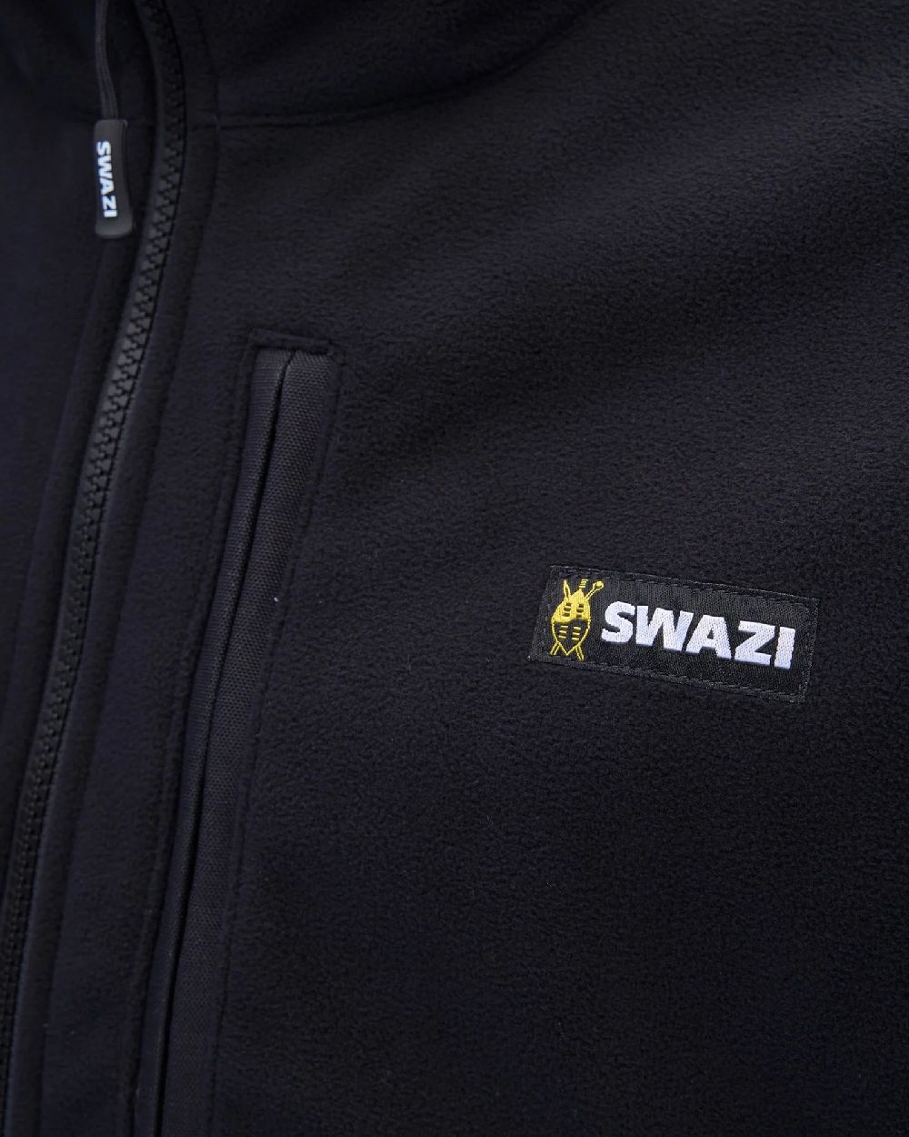 Black Coloured Swazi Mens Molesworth Jacket on white background 