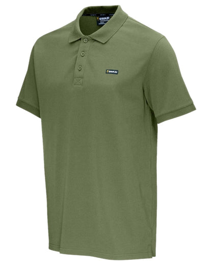 Ranger Colour Swazi Mens Polo Shirt on white background 