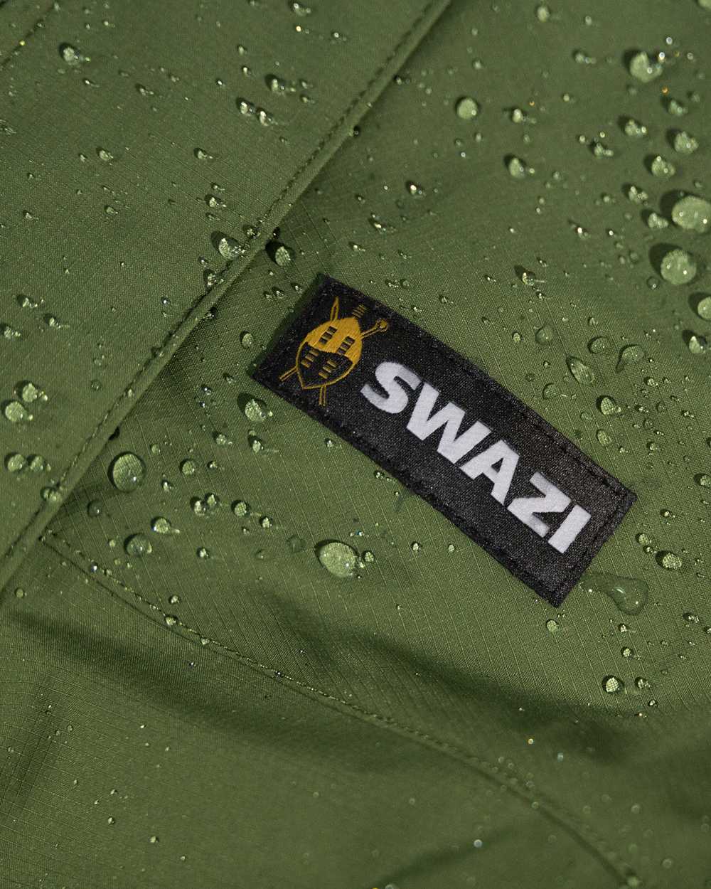 Olive coloured Swazi Mens Rifleman Ultralite Overpants on white background 