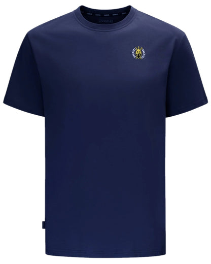 Dark Navy Coloured Swazi Mens Rugger Tee on white background 