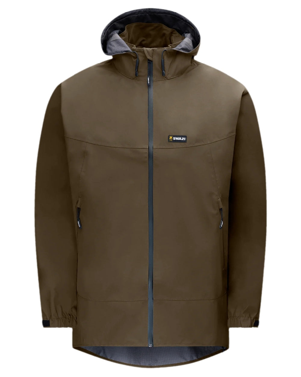 Stone Coloured Swazi Mens Sentinel Ultralight Jacket on white background 