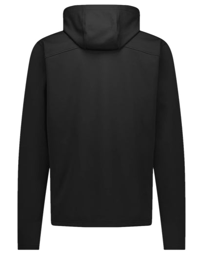Black Coloured Swazi Mens Stalker Hooded Jacket on white background 