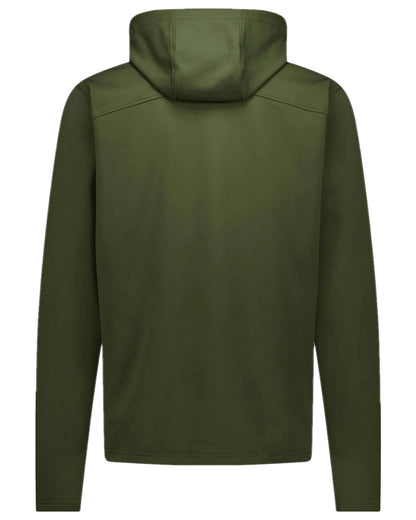 Olive Coloured Swazi Mens Stalker Hooded Jacket on white background 